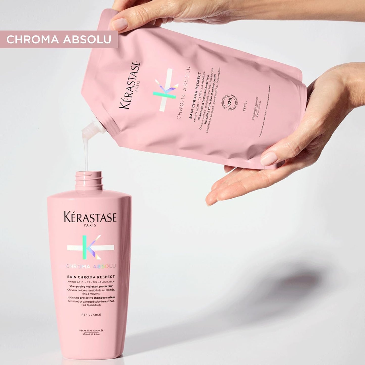 Kerastase Chroma Absolu Shampoo & Conditioner Set | Protects & Hydrates Color-Treated Hair with Glycerin & Hyaluronic Acid