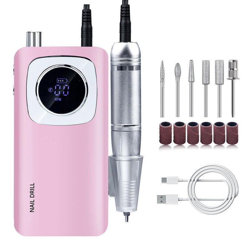 45000RPM Electric Machine Set With LCD Screen File Machine For Acrylic Gels Nails Manicures