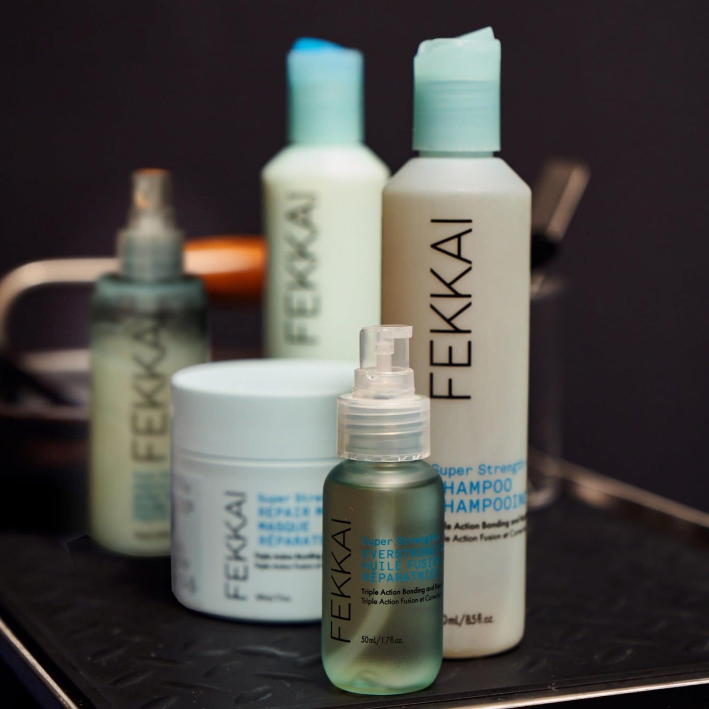FEKKAI Super Strength+ Protein PowerBond Mist - 5 oz - Hydrates & Repairs for 2X Stronger & 10X Smoother Hair - Free of Sulfates, Parabens, Phthalates - Vegan, Cruelty-Free