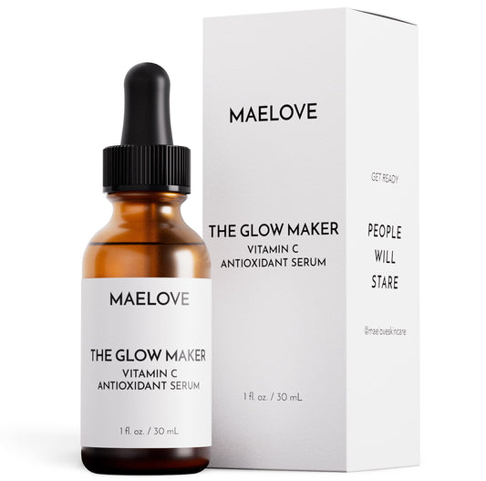 MAELOVE Glow Maker Vitamin C Serum with Vitamin E & Ferulic Acid, 1 fl oz