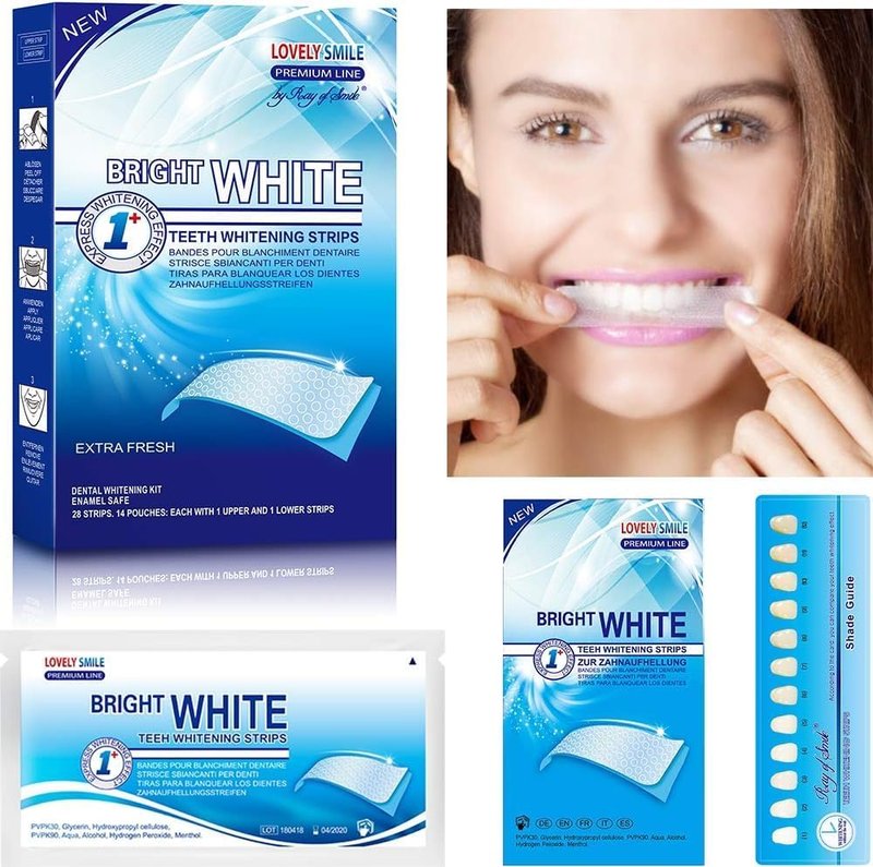 Teeth Whitening Strips - 50 Premium Enamel-Safe Strips for 25 Applications | Fast Results in 1 Hour