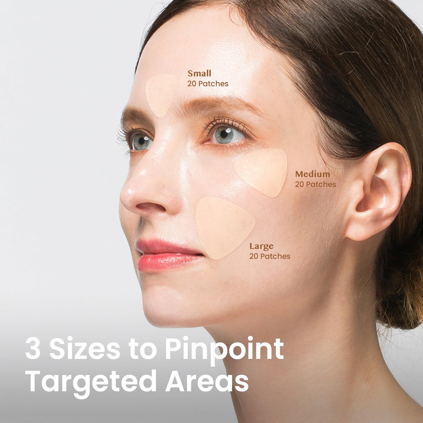 NURIVE Advanced Wrinkle Patches 60ct Smile Line, Frown Line Wrinkle Patches for Facial Korean Skin Care Face Wrinkle Tape Invisible Overnight with Retinol & Collagen (Small (Face))