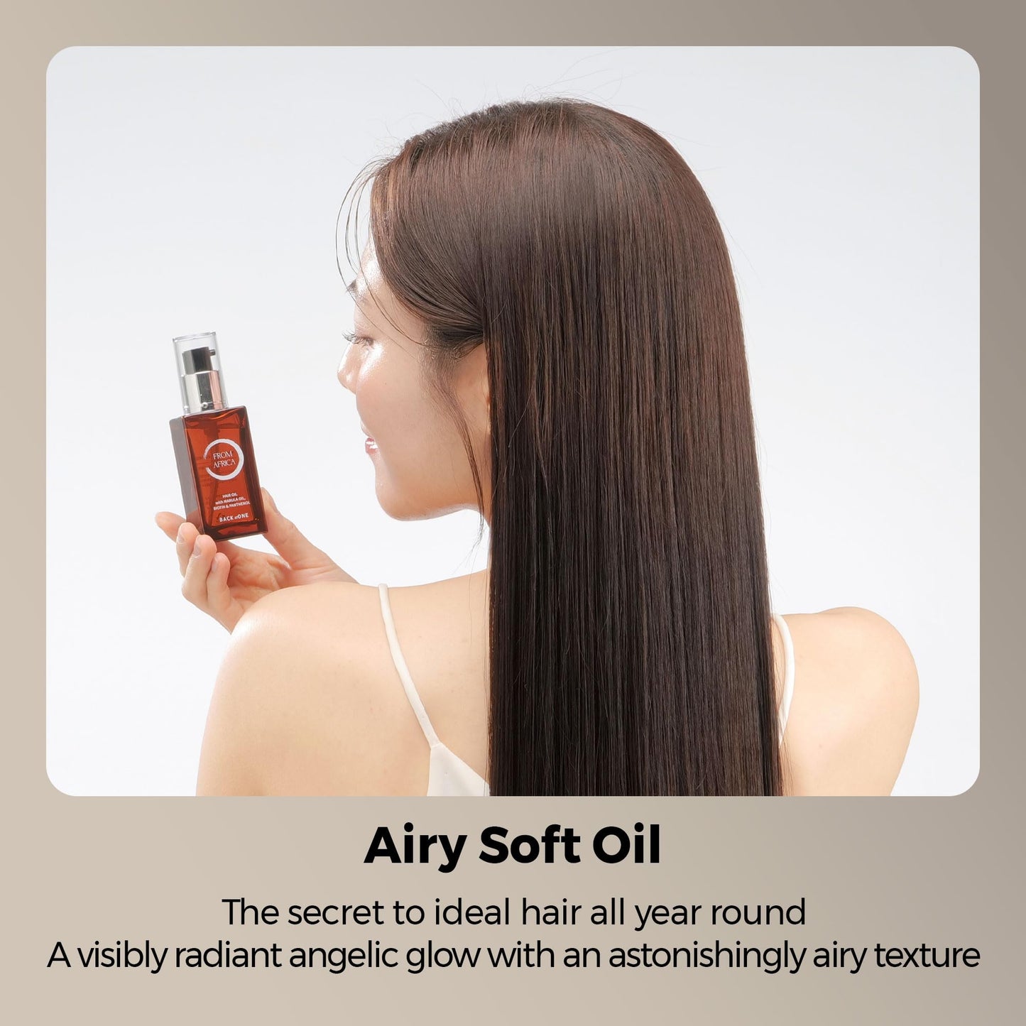 BACK AT ONE From Africa Hair Oil with Marula Oil, Biotin and Panthenol, 1.62 fl oz