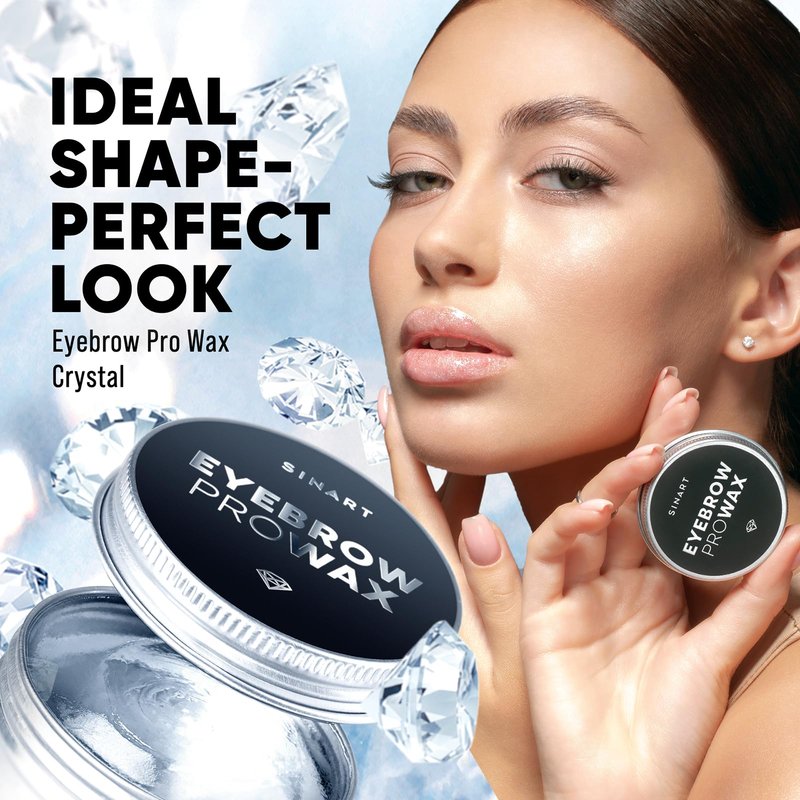 SINART Brow Styling Gel with Pro Wax, Clear Waterproof Shaping Soap, Lamination Effect for Fluffy Brows