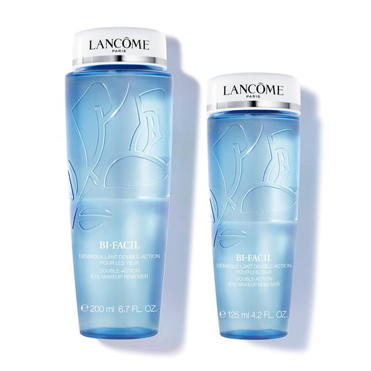 Lancôme Bi-Facil Double Action Eye Makeup Remover Duo - Effortlessly Removes Waterproof Makeup - 2-Pack of 6.7 Fl Oz & 4.2 Fl Oz