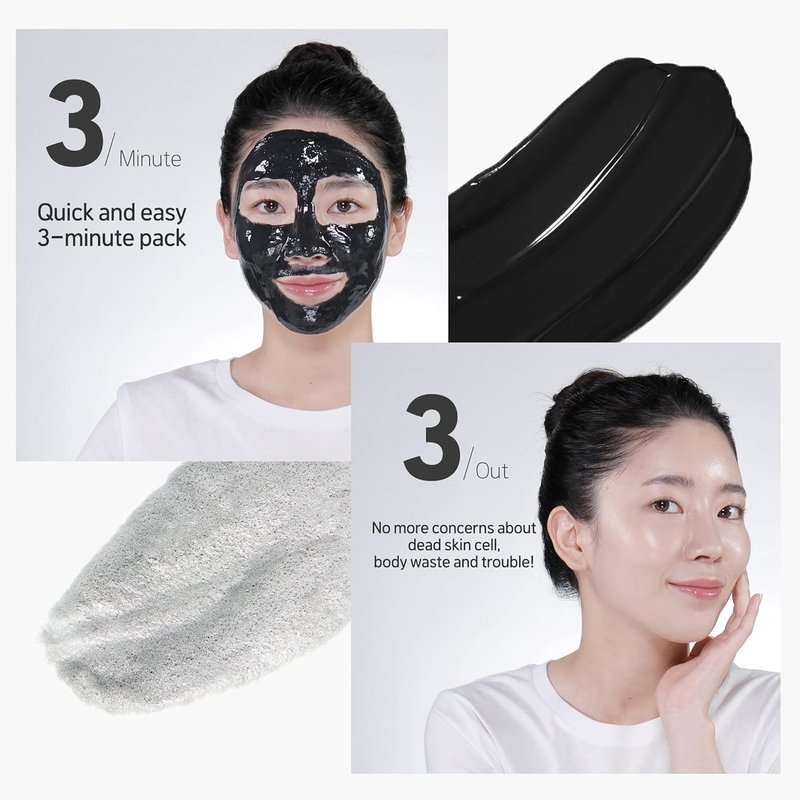 SOME BY MI Charcoal BHA Pore Clay Bubble Mask - Exfoliating Face Wash & Salicylic Acid Cleanser | 4.23oz, 120g