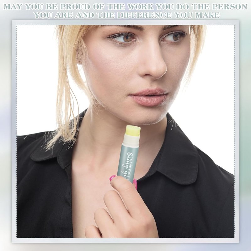 Employee Appreciation Gifts - 30 Sets Lip Balm Bulk for Nurses, Teachers & Coworkers | Perfect Thank You Favors for Events
