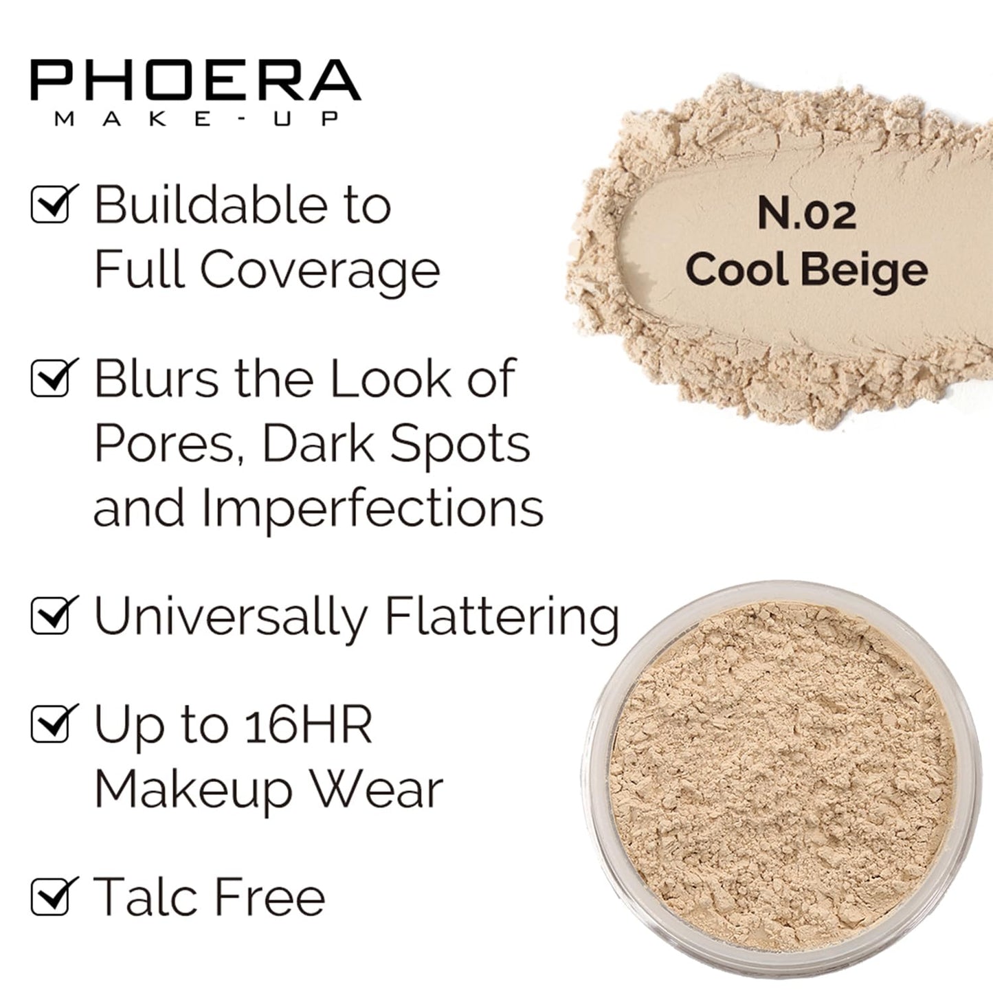 PHOERA Foundation Contour Stick Makeup Kit - 3 PCS with Highlighter, Blush & Bronzer | Light-Medium Shades