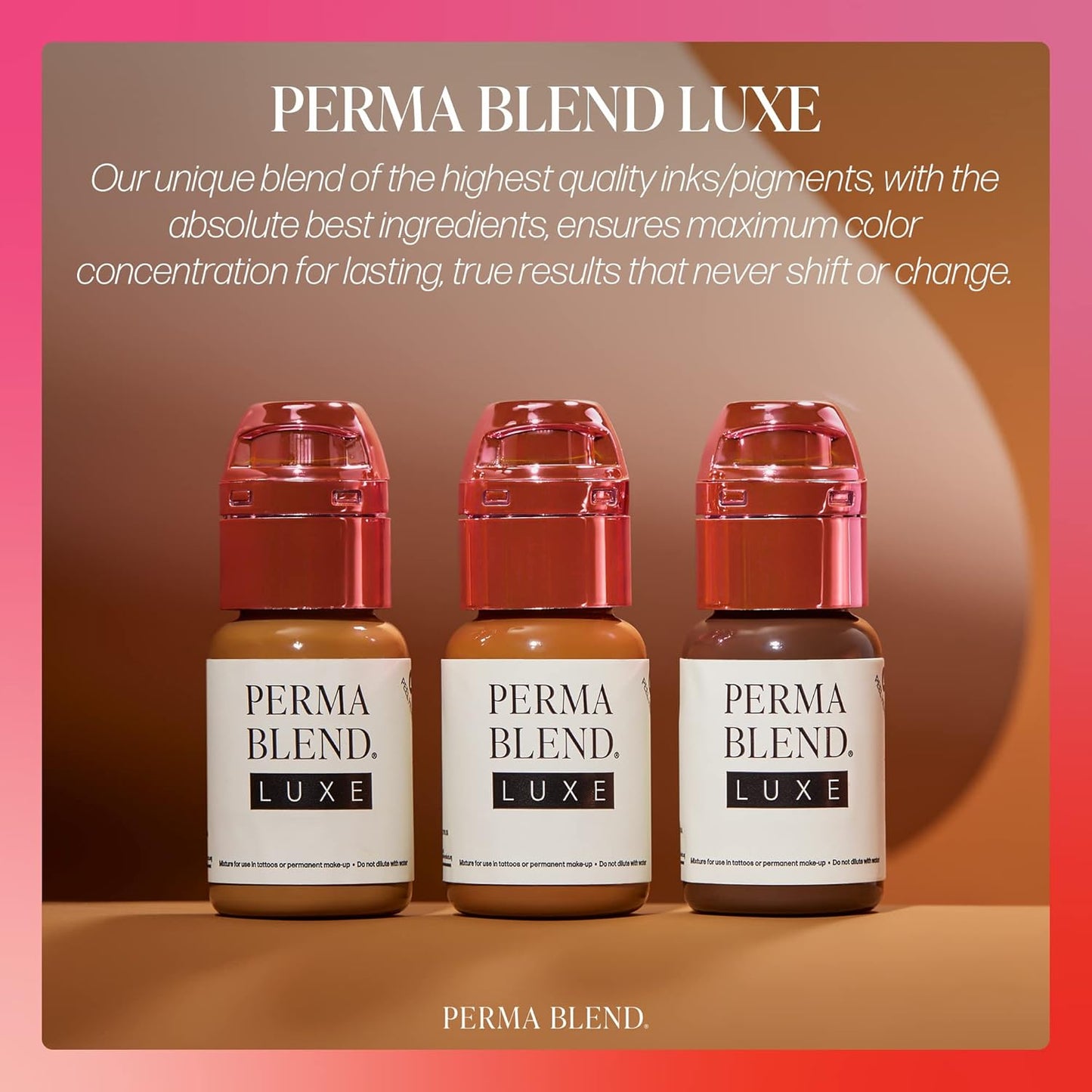 Foxy Brown Vegan Lip Tattoo Ink | Perma Blend Luxe Microblading Pigment - Cool Medium Brown, 0.5 oz