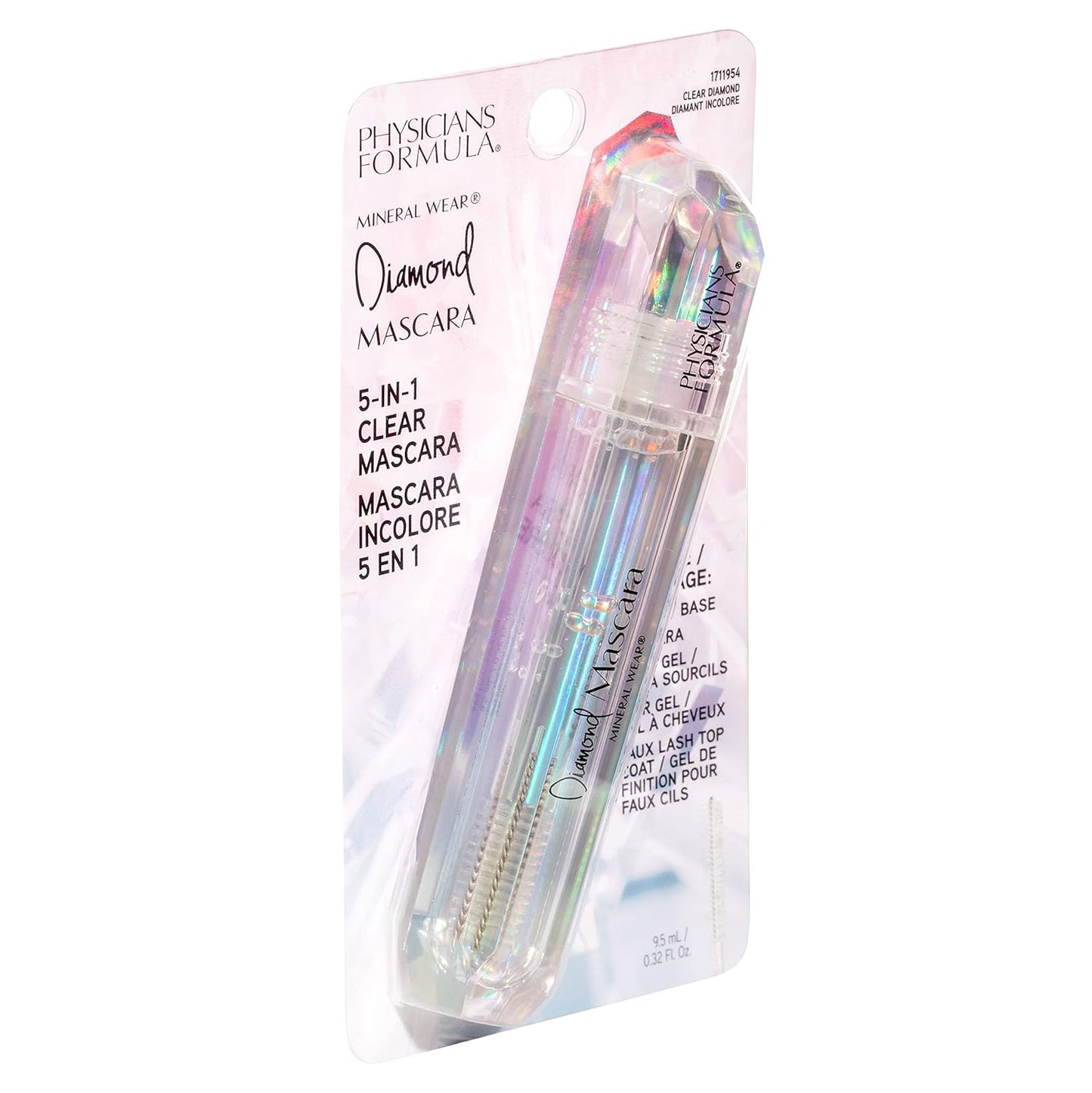 Physicians Formula Mineral Wear Diamond Mascara - Lash & Brow Enhancer for Sensitive Eyes | Dermatologist Tested