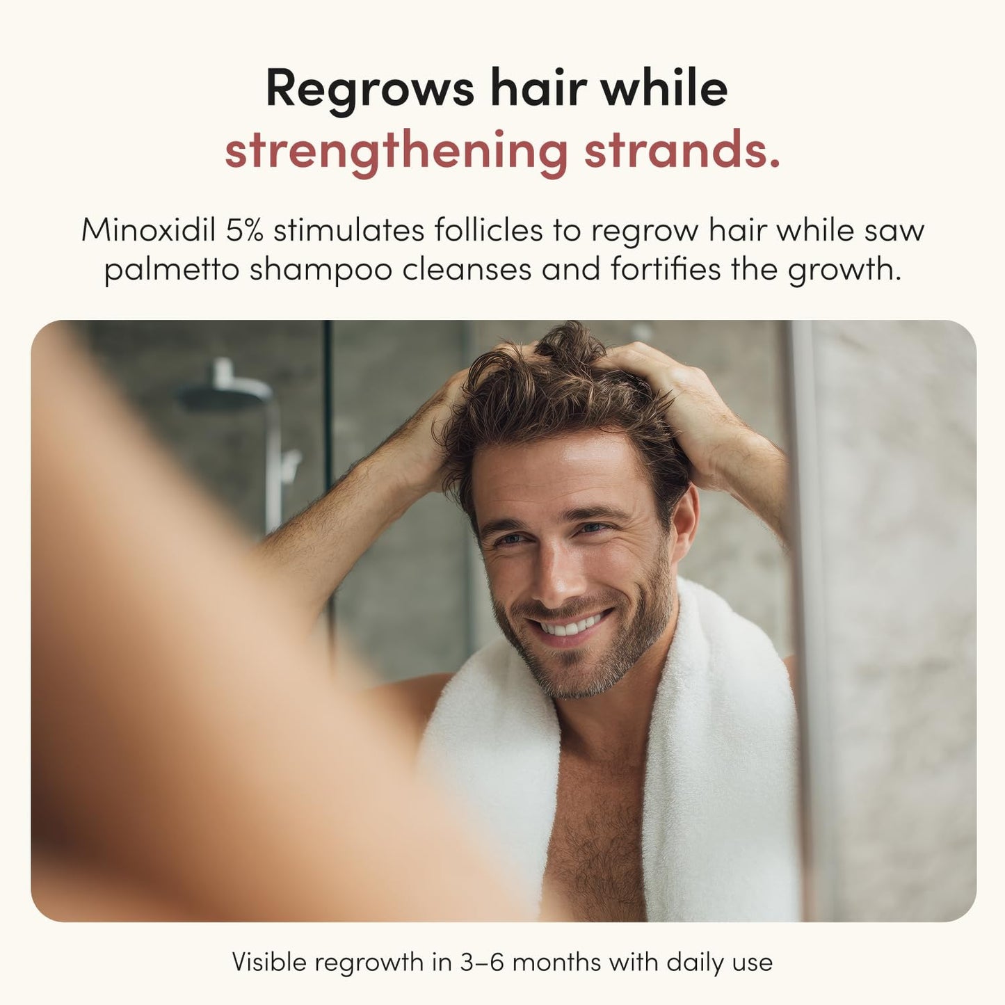 hims Thick Fix Thickening Shampoo & 5% Minoxidil Treatment Serum - Saw Palmetto & Minoxidil Serum - For Strengthening Hair Growth - Paraben-Free & Sulfate-Free - Eucalyptus Grove Scent