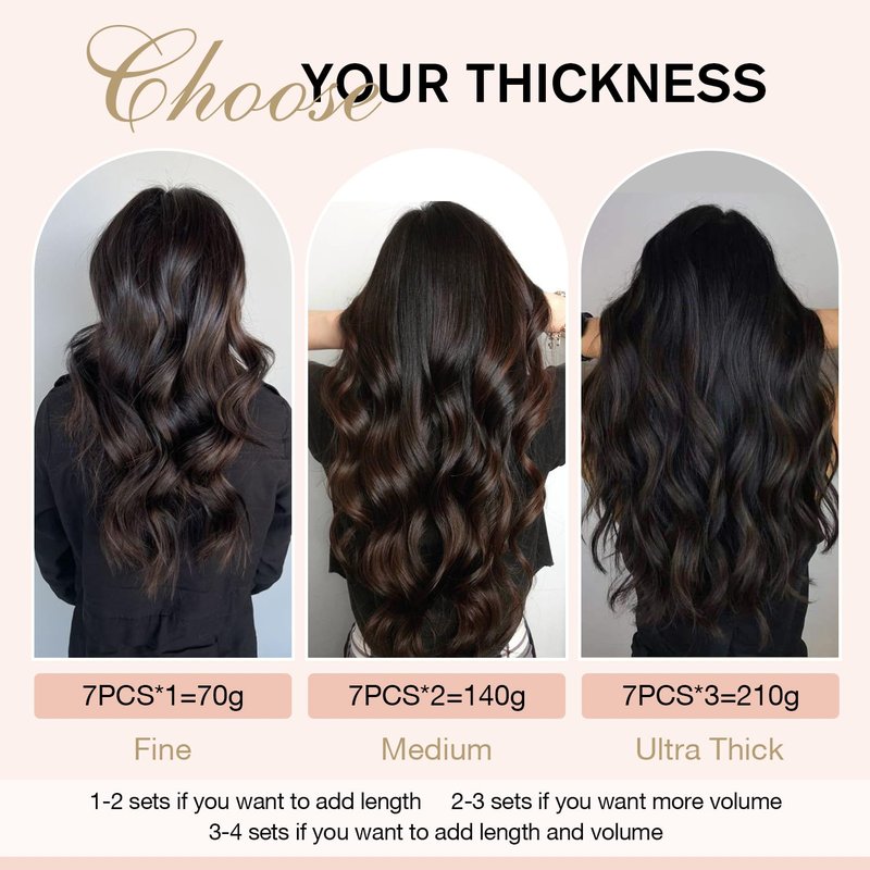 YILITE Clip In Hair Extensions Red Human Hair Extensions Clip Ins 16inch 70g 7pcs/Pack Burgundy Double Weft Silky Straight Remy Human Hair Thick Clip In Real Hair Extensions For Women