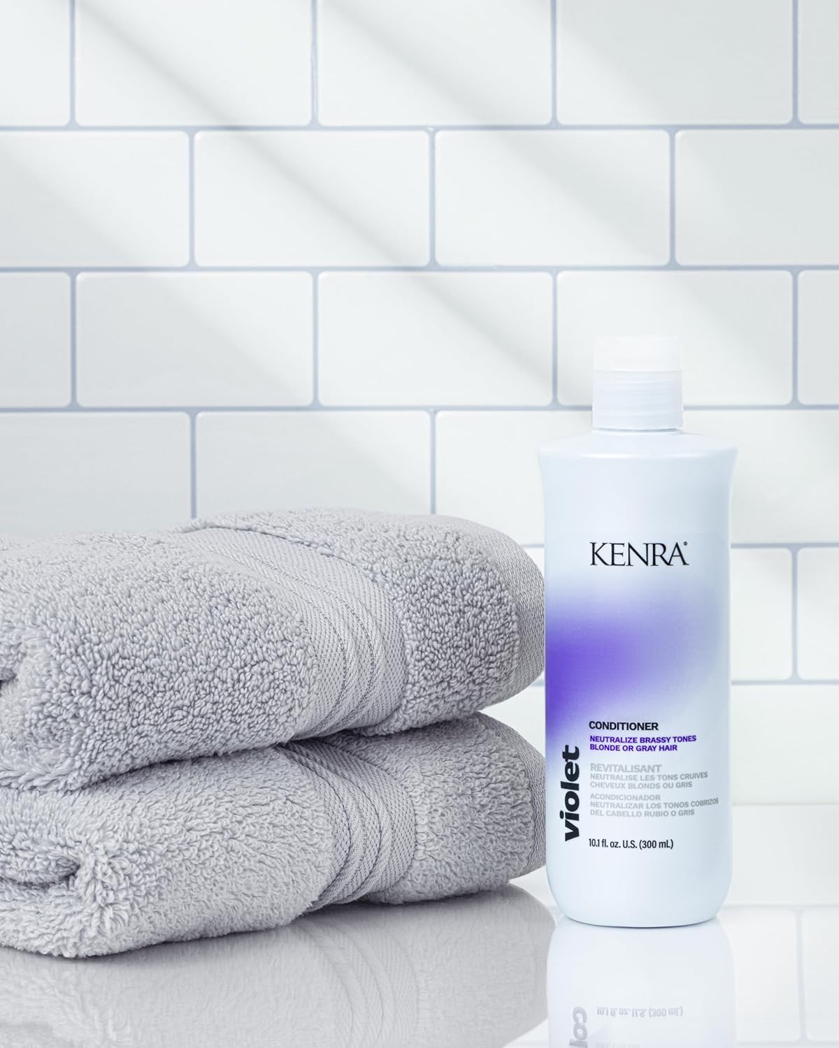Kenra Violet Shampoo & Conditioner Set | Eliminates Brassy Tones | Purple Pigment + Deposit | Neutralizes Yellow | Moisturizes Processed Hair | Enhances Vibrancy of Blonde or Gray Hair | 10.1 fl. oz.