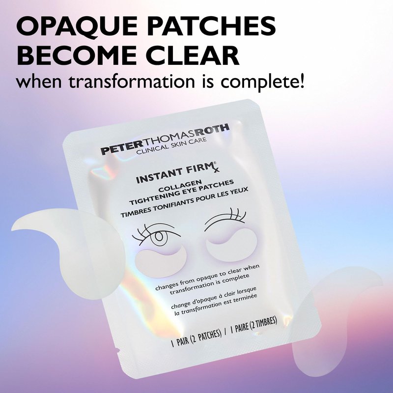 Peter Thomas Roth | Instant FIRMx® Collagen Tightening Eye Patches | Eye Patches For Firming Under-Eye Bags & Wrinkles | Eye Masks For Puffiness