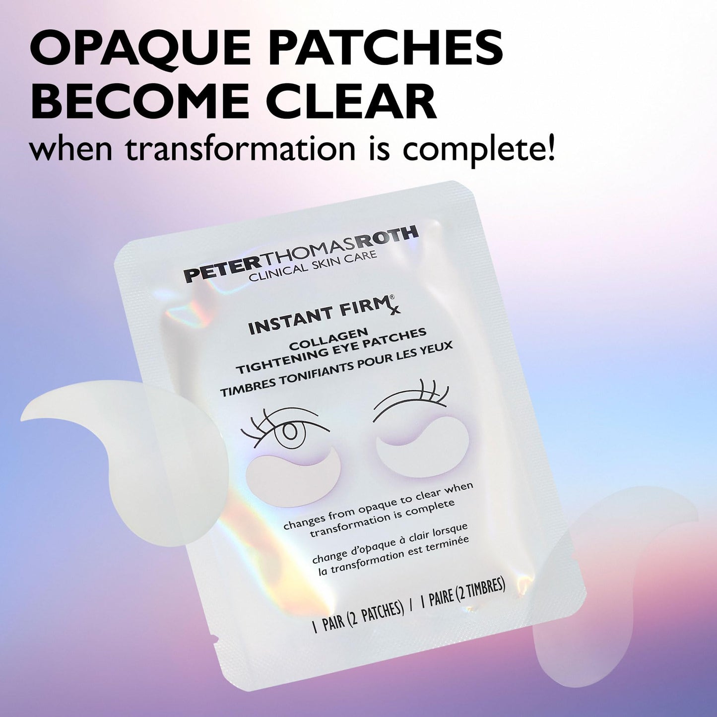 Peter Thomas Roth | Instant FIRMx® Collagen Tightening Eye Patches | Eye Patches For Firming Under-Eye Bags & Wrinkles | Eye Masks For Puffiness