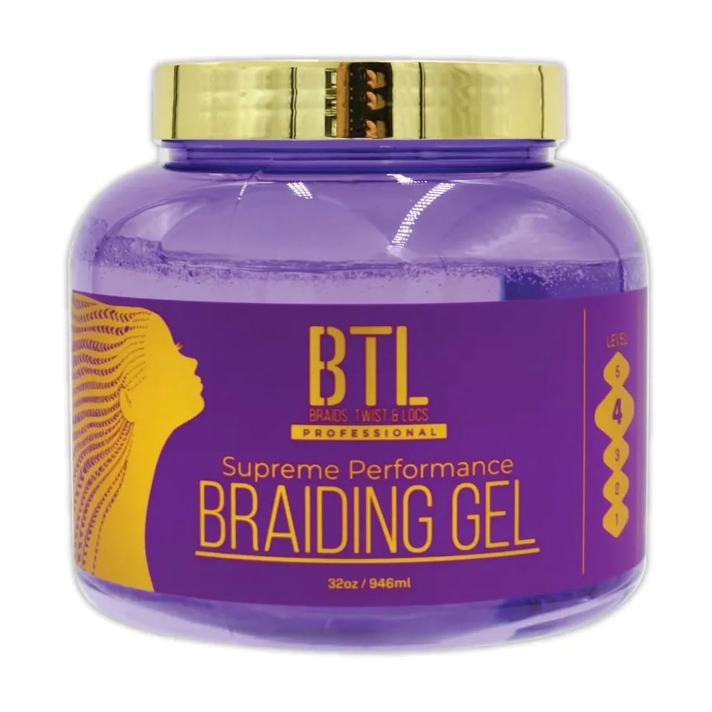 Supreme Performance Braiding Gel - Strong Hold, Non-Flaking Formula | 8 oz