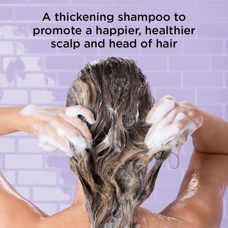 Noughty Hair Growth Shampoo - Vegan Thickening & Regrowth Formula with Pea & Coffee Extract | 250 ml (8.4 fl oz)