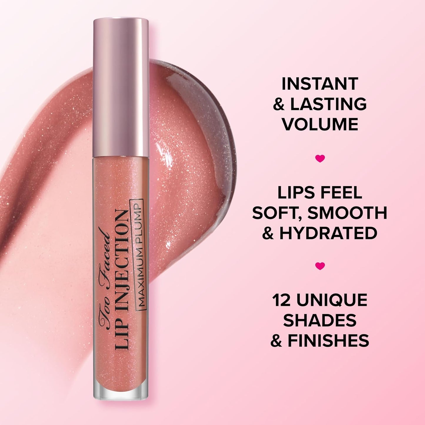 Too Faced Lip Injection Maximum Plump - Extra Strength Hydrating Lip Plumper Gloss | 0.14 Fl Oz