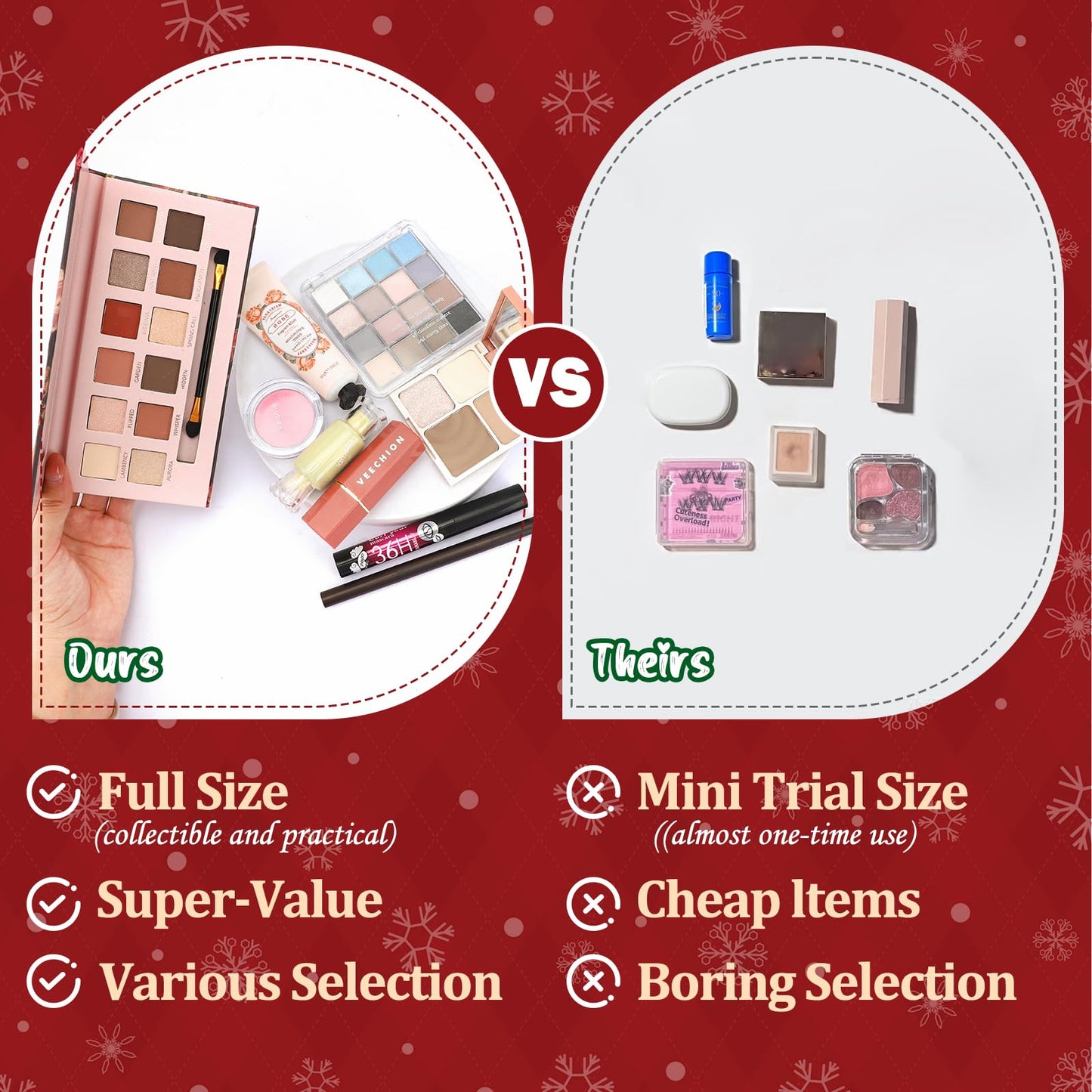 Ponhey Makeup Advent Calendar 2025,12 Days Christams Advent Beauty Calendar,Countdown Calendar For Girls Teens Women Adult,Xmas Holiday Beauty & Cosmetic Surprise Gift