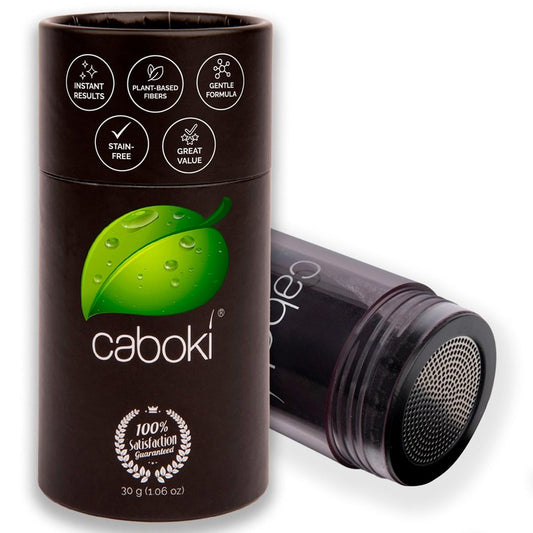 Caboki Hair Fibers for Thinning Hair – Natural Plant-Based Hair Powder for Men & Women – Instantly Thicker Fuller Looking Hair – Clean Ingredients – 30g, 90-Day Supply, Dark Brown