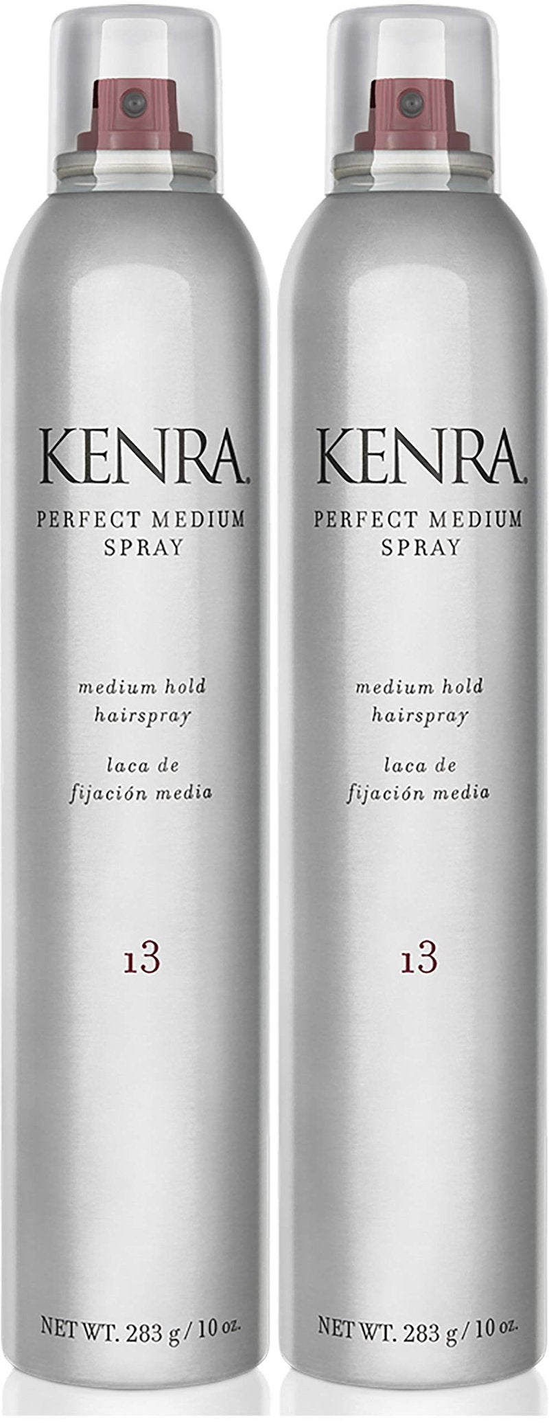 Kenra Professional Perfect Medium Spray 13 50% | Provides Styling Control Without Stiffness | Medium Hold | Fast-Drying Formulation | High Shine Finish | All Hair Types | 10 oz (2-Pack)
