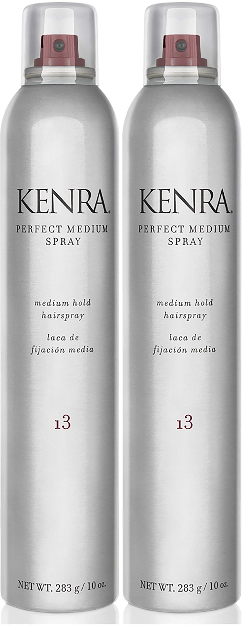 Kenra Professional Perfect Medium Spray 13 50% | Provides Styling Control Without Stiffness | Medium Hold | Fast-Drying Formulation | High Shine Finish | All Hair Types | 10 oz (2-Pack)