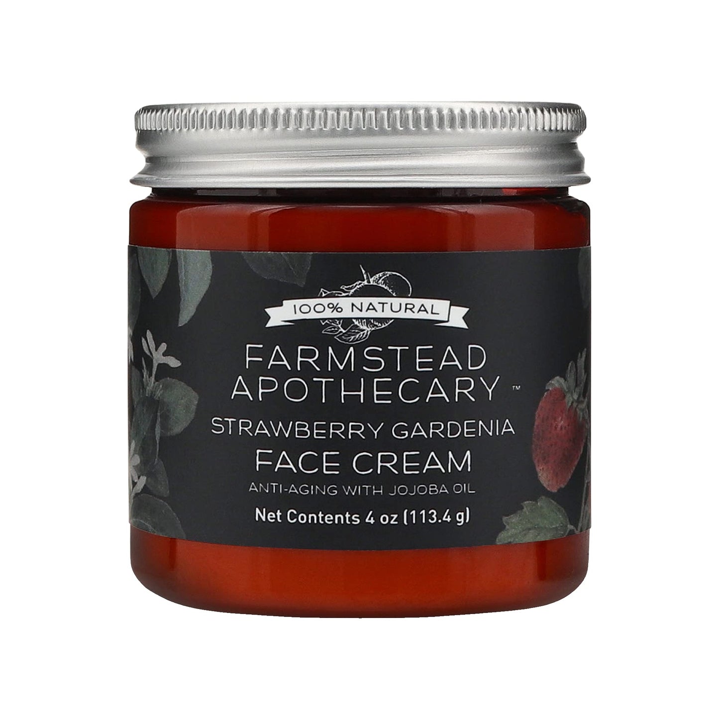 Farmstead Apothecary 100% Natural Anti-Aging Face Cream with Jojoba Oil, 4 oz (Lemon Lavender)