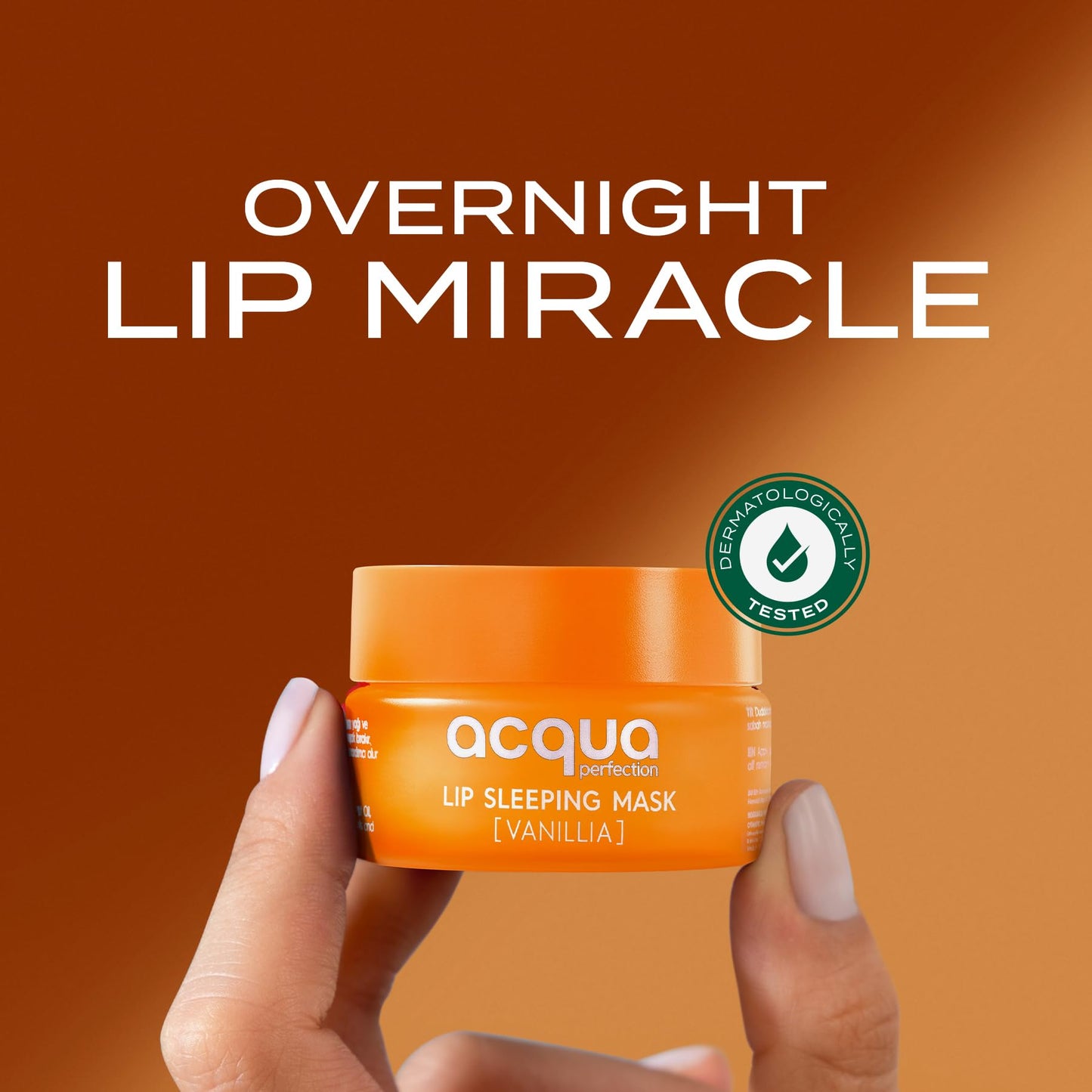 Acqua Perfection Overnight Lip Sleeping Mask, 20g / 0.7 oz, Vanilla Lip Balm with Shea & Murumuru Butter