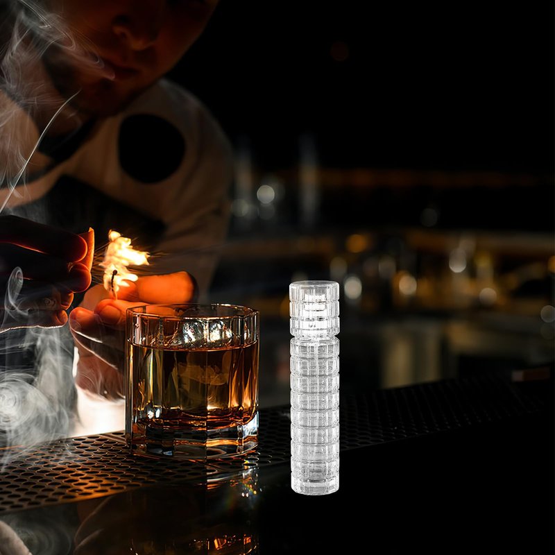 Zerodeko Cocktail Sprayer Refillable Glass Bitters Bottle 4.84X3.30X1.10In Lightweight Bar Tool for Perfume Mist and Cocktail Spray Travel Use