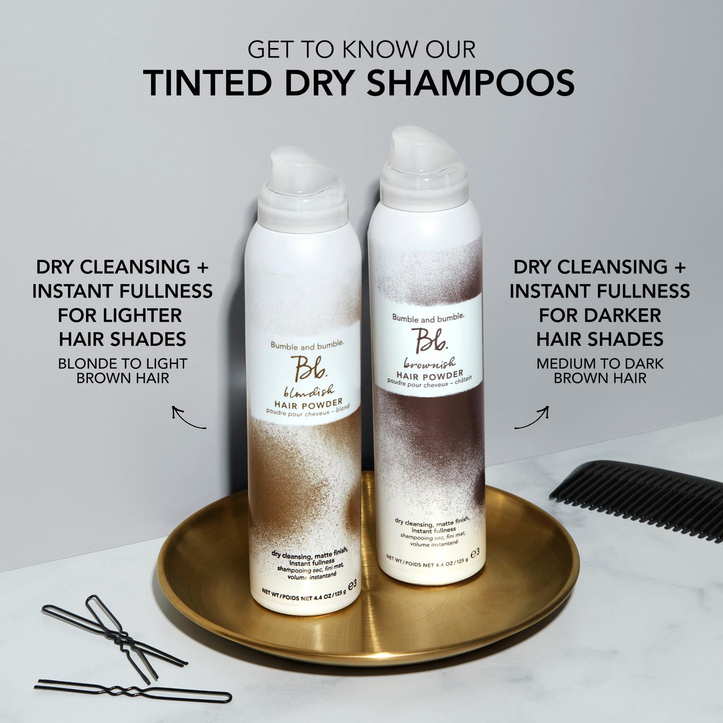 Bumble and bumble. Brownish Tinted Dry Shampoo | Dry Shampoo Adds Volume and Root Coverage | Brown Tint, 4.4 Ounce
