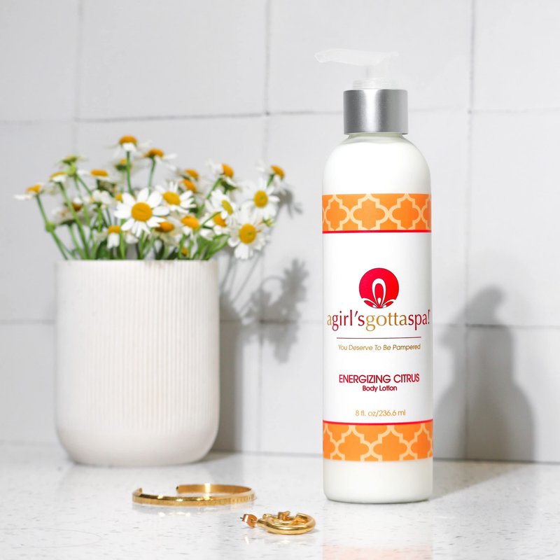 A Girl's Gotta Spa! Shea Butter Body Lotion for Women with Dry Skin - Natural Moisturizing Body Cream | Non-Greasy | Vegan Ingredients | Cruelty-Free, 8 Ounces