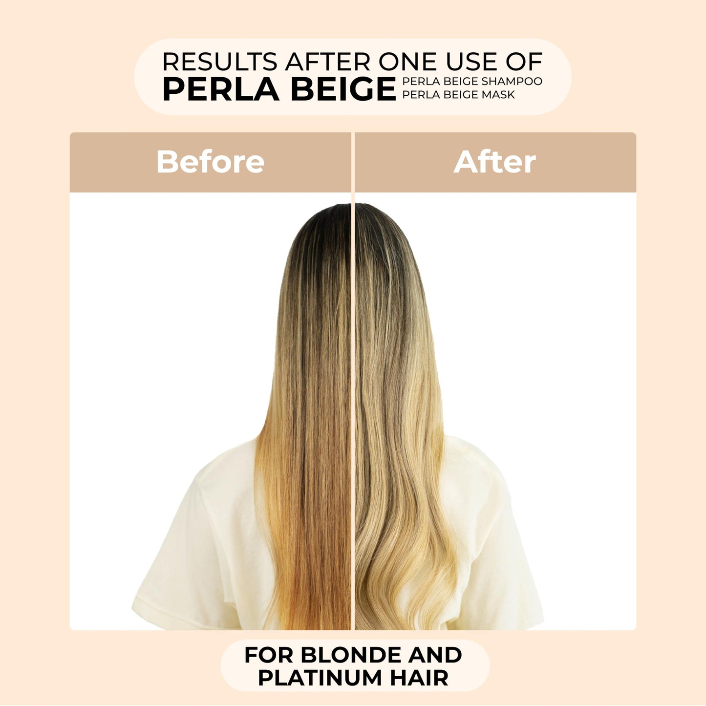 Naissant Set No Yellow Shampoo, Treatment Mask and Argan Oil. Color Care,Hair Intensifier and Damage Repair. Without Salt and Parabens for Blonde Hair (Perla Beige)
