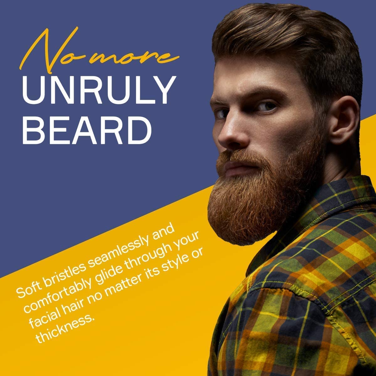 Beard Brushes Duo Set - Soft & Firm Boar Bristle Brushes for All Facial Hair Types | Perfect Grooming Kit