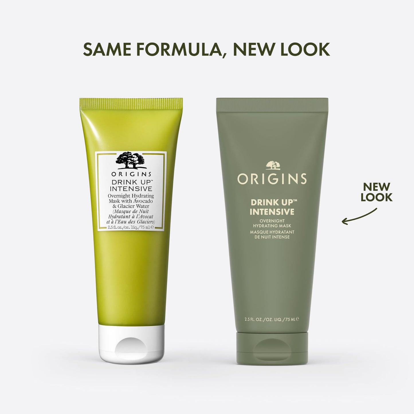 Origins Drink Up Intensive Overnight Hydrating Face Mask | Hydrates for 72 Hours | With Niacinamide, Hyaluronic Acid, & Avocado Butter | Travel Size, 1 Fl Oz