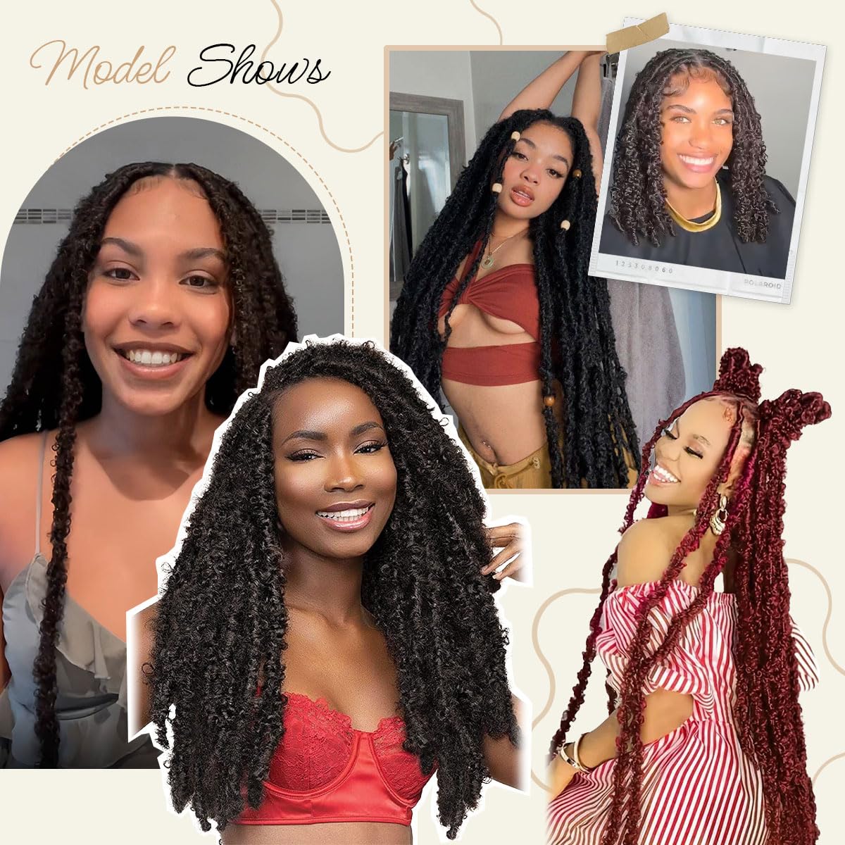 24 Inch Distressed Butterfly Locs Crochet Hair, 8 Packs Thick Distressed Locs Crochet Hair Long Black Butterfly Jumbo Loc Pre Looped Light Weight(24Inch - 8Pack, 1B)