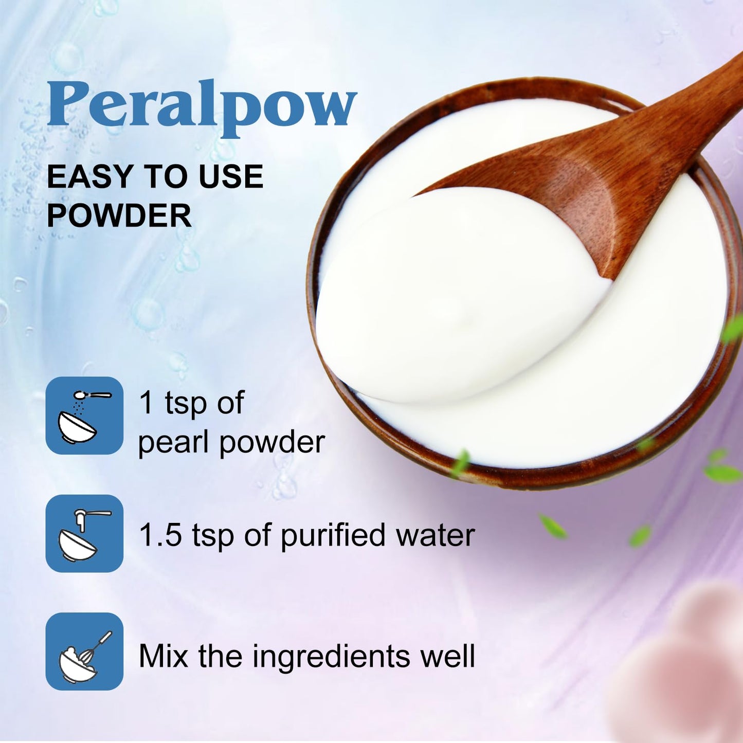 Peralpow Pearl Powder Organic, 100% Natural DIY Skincare - Brightens, Whitens Skin, Anti-Aging, Firms Skin, Minimizes Pores, Hydrates, Antioxidant, Enhances Elasticity, Soothes, 100g (3.52oz)
