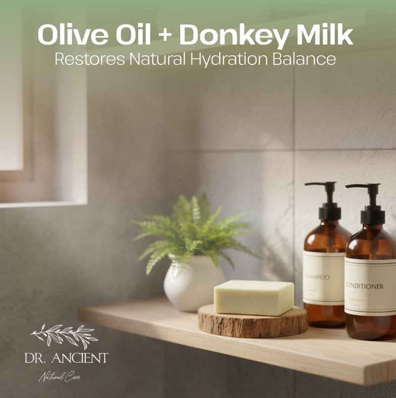 Dr.Ancient Donkey Milk Soap Bar Natural Moisturizing Milk Soap Ancient Inspired Handmade for Face and Body Gentle Cleanser for Sensitive and Dry Skin 5 oz (Pack of 4)