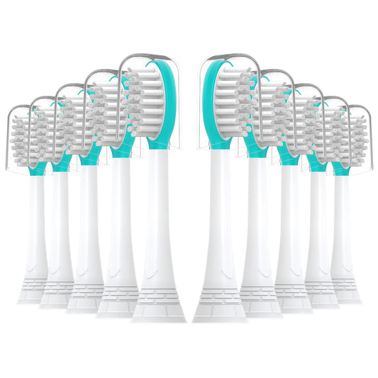 CILGEWH Kids Replacement Toothbrush Heads 10 Pack for Philips Sonicare Electric Toothbrush Soft Brush Head for Child 7+ for Boy Girl,Blue