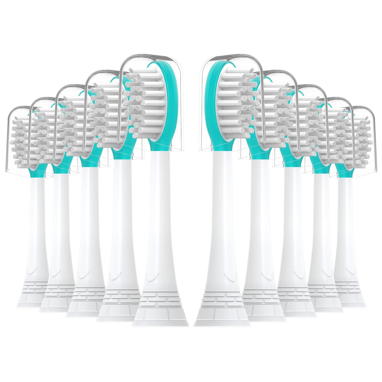 CILGEWH Kids Replacement Toothbrush Heads 10 Pack for Philips Sonicare Electric Toothbrush Soft Brush Head for Child 7+ for Boy Girl,Blue
