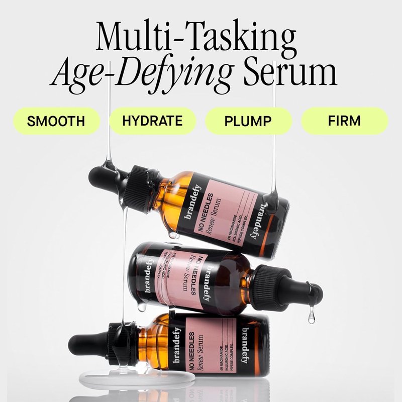 Niacinamide Serum with Peptides & Hyaluronic Acid - Hydrating & Plumping for Bright, Smooth Skin | 1oz, Made in the USA