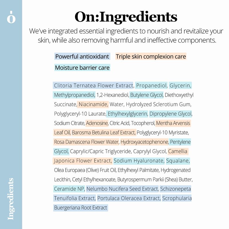 ONGREDIENTS Revitalizing Serum | Hydrating Face Serum for Dull, Uneven Skin Tone | Niacinamide, Squalane, Ceramide, Vitality Care for Dry, Sensitive Skin | Vegan, Korean Skin Care 50ml / 1.69 fl Oz