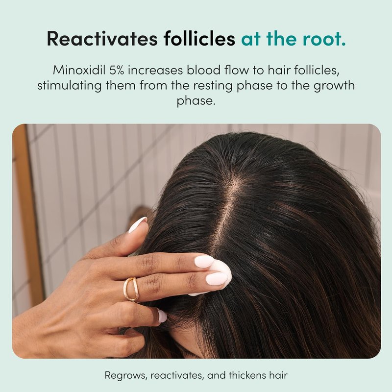 **Hair Regrowth Treatment - Minoxidil 5% Foam for Women - Extra Strength for Thicker, Fuller Hair | Unscented, 2 Pack**
