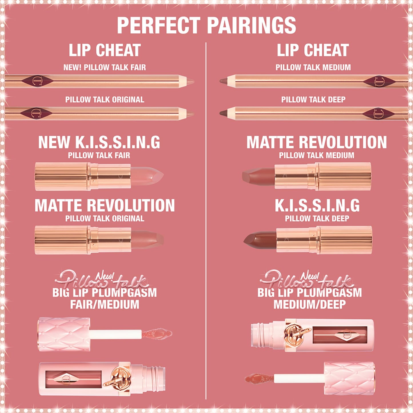 Charlotte Tilbury Pillow Talk Plumpgasm Lip Gloss - Hydrating Lip Plumper with Hyaluronic Acid & Plumpgasm Heat + Ice Technology for Juicy, Glossy Fullness - Fair/Medium