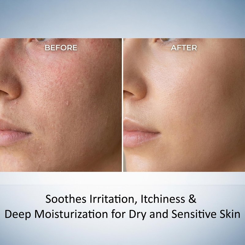 Rich Cream, Intense Face Moisturizer with Ceramide, Hydrolyzed Hyaluronic Acid, Squalane for Dry & Sensitive Skin, Excess Oil Control, Skin Texture Restoration & Soothe Irritated Skin, Korean Skincare
