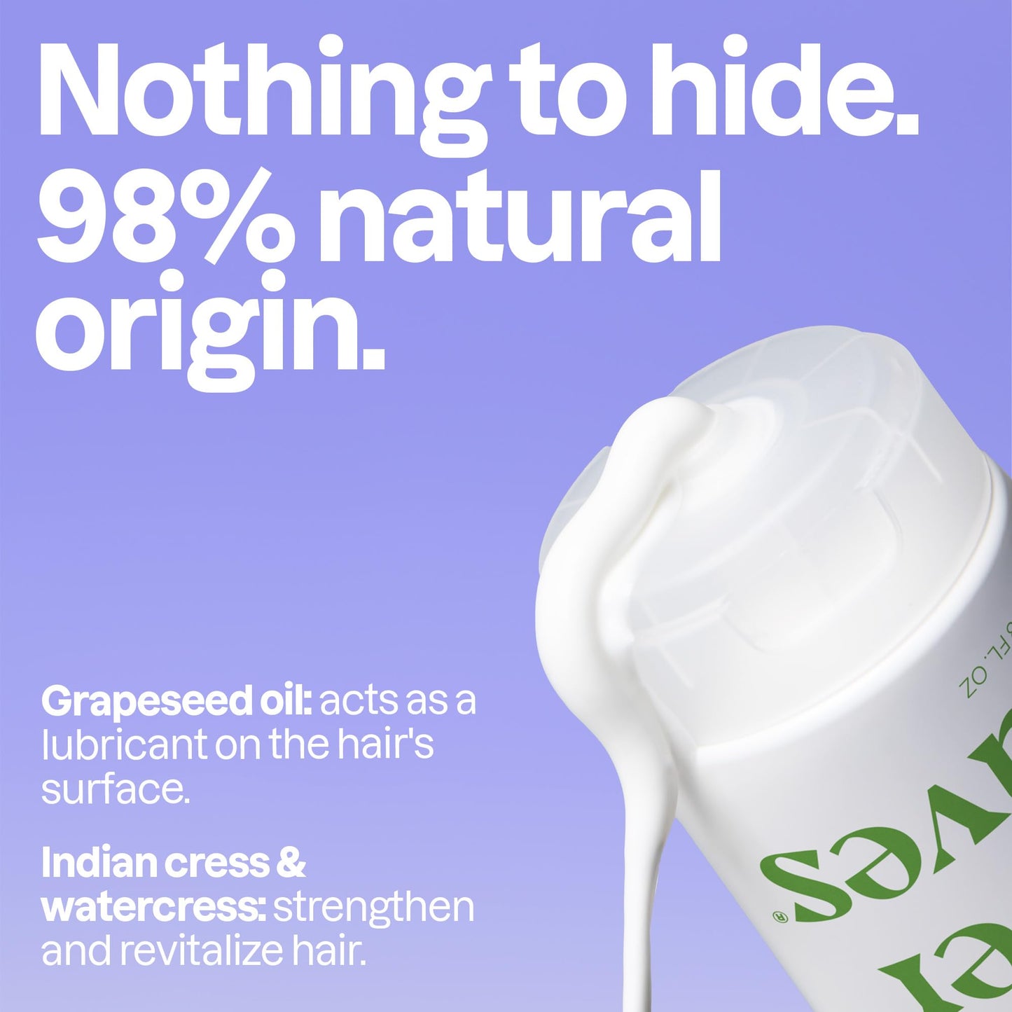 ATTITUDE Nourishing Hair Conditioner, For Dry and Damaged Hair, Naturally Derived Ingredients, Vegan Detangler, Dermatologically Tested, Grapeseed Oil and Olive Leaves, 8 Fl Oz (Pack of 6)
