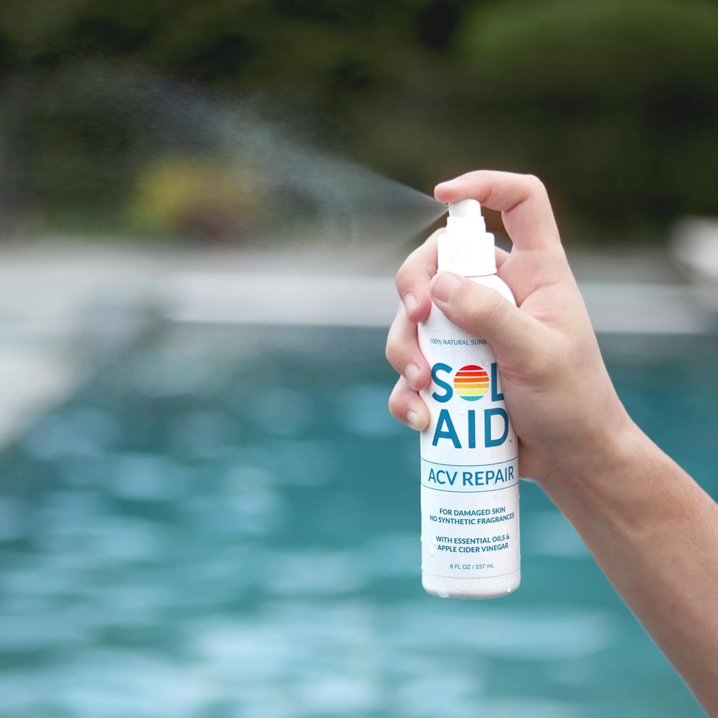 Sol Aid After Sun Nourishing Mist - 100% Natural ACV Repair Spray | 8 Fl Oz