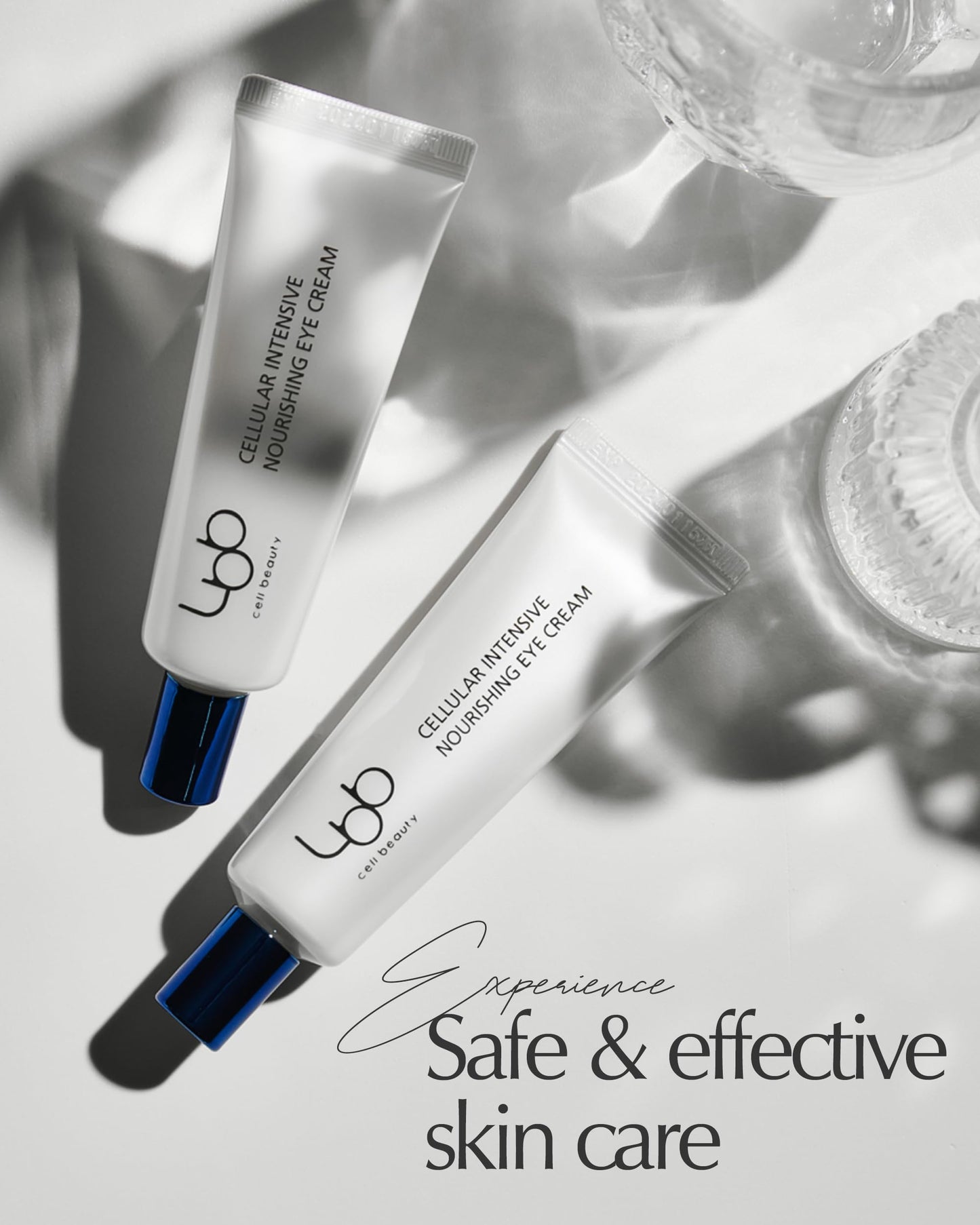 LBB Cellular Intensive Nourishing Eye Cream - Vegan Eye Lifting Treatment - Improves Wrinkles, Anti Aging, Nourishing - Tangerine Cellular Water, Shea Butter, Vitamin E, 0.5 oz.