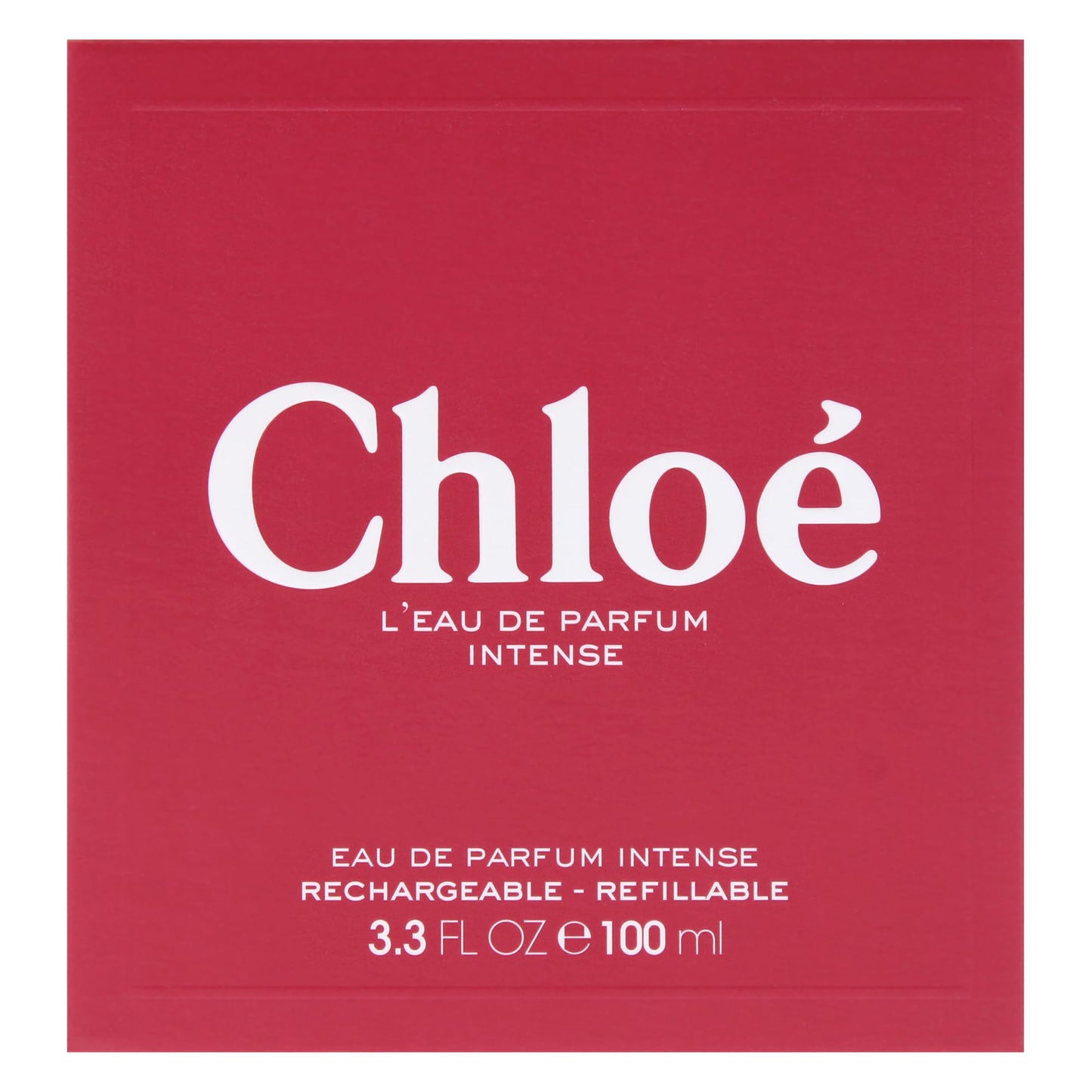 LEau De Parfum Intense by Chloe for Women - 3.3 oz EDP Spray (Refillable)