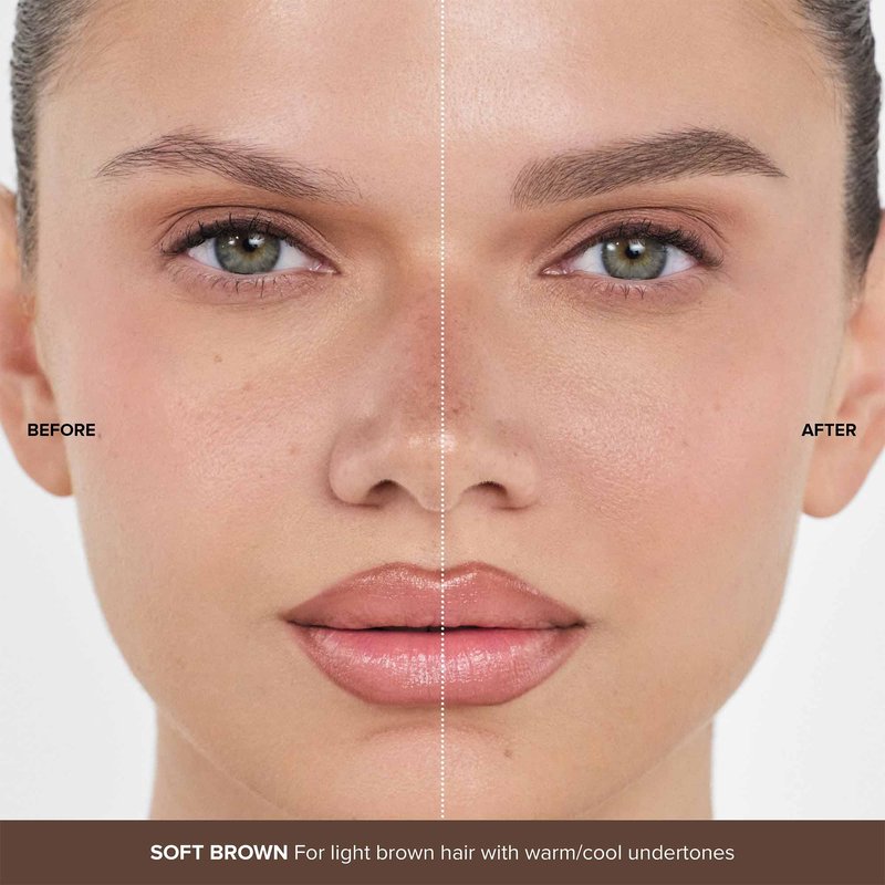 Anastasia Beverly Hills Volumizing Tinted Brow Gel - Lightweight Buildable Volumizing Brow Gel for Natural Tint, Fullness & Definition with Long-Wearing Up to 24-Hour Hold - Soft Brown