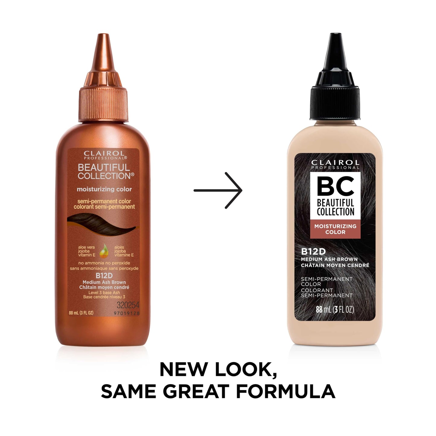Clairol Professional Beautiful Collection Hair Color, 12D Medium Ash Brown, 3 Fl Oz - Packaging May Vary